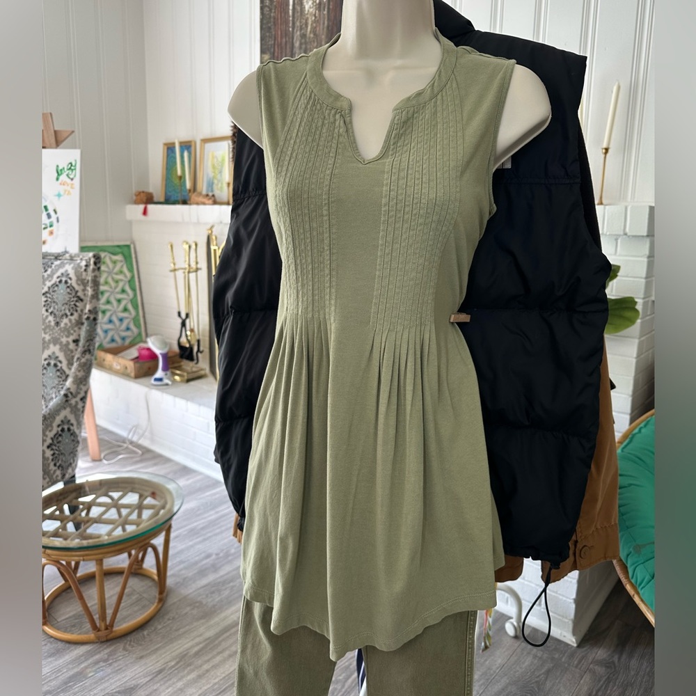 Coldwater Creek Sage Sleeveless Tunic